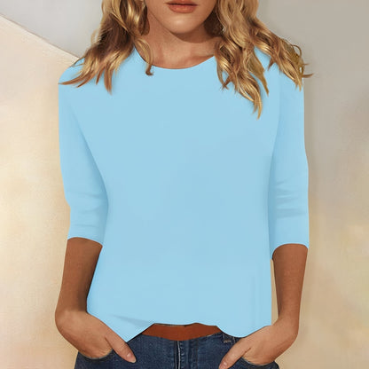 Louisa - Lockeres, einfaches Damen-Langarmshirt