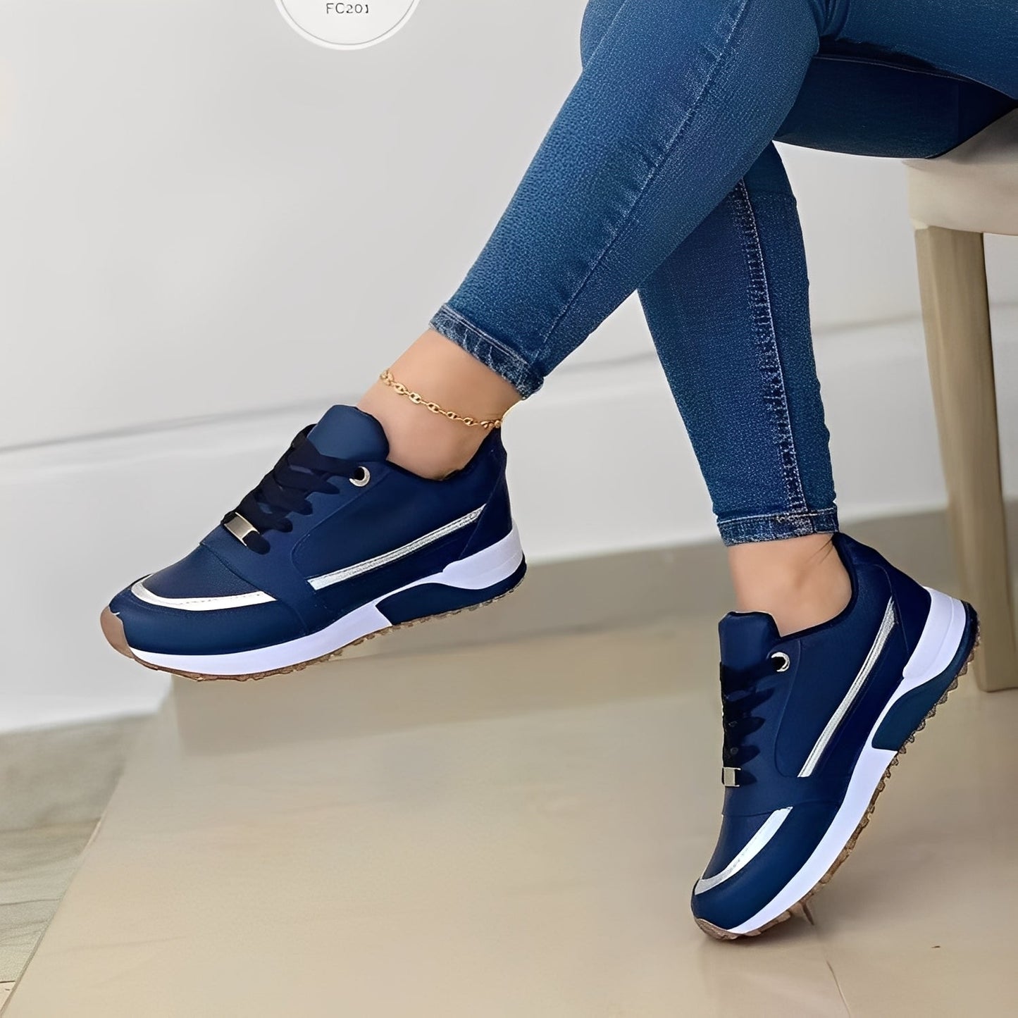 Xanthia - Moderne, flache Damensneaker