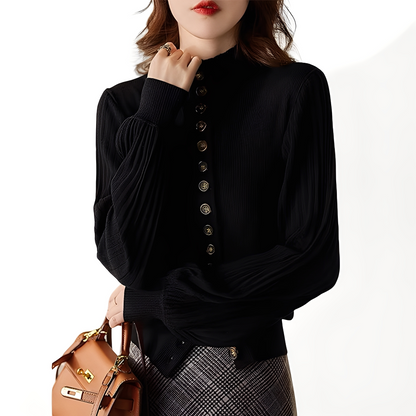 Adelyn - Lockeres Strickoberteil mit weiten Ärmeln für Frauen