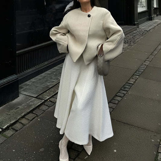 Beatrice - Eleganter Wollkurzmantel für Damen