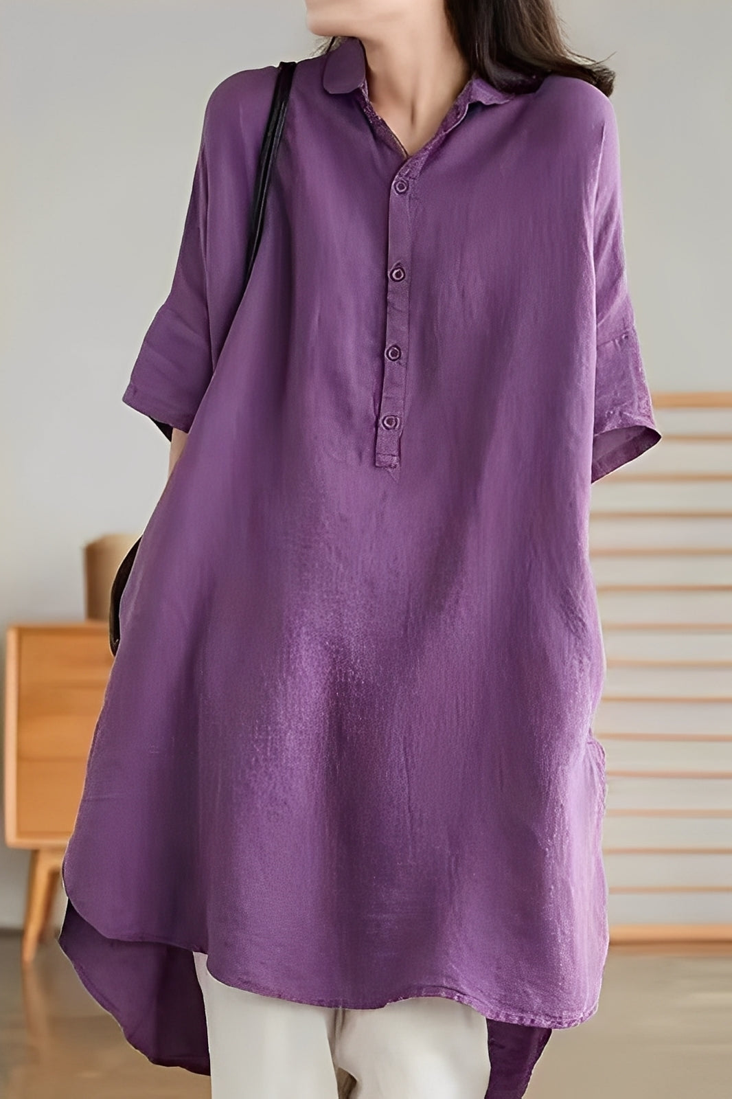 Krystina - Luftiges Leinenkleid für Damen