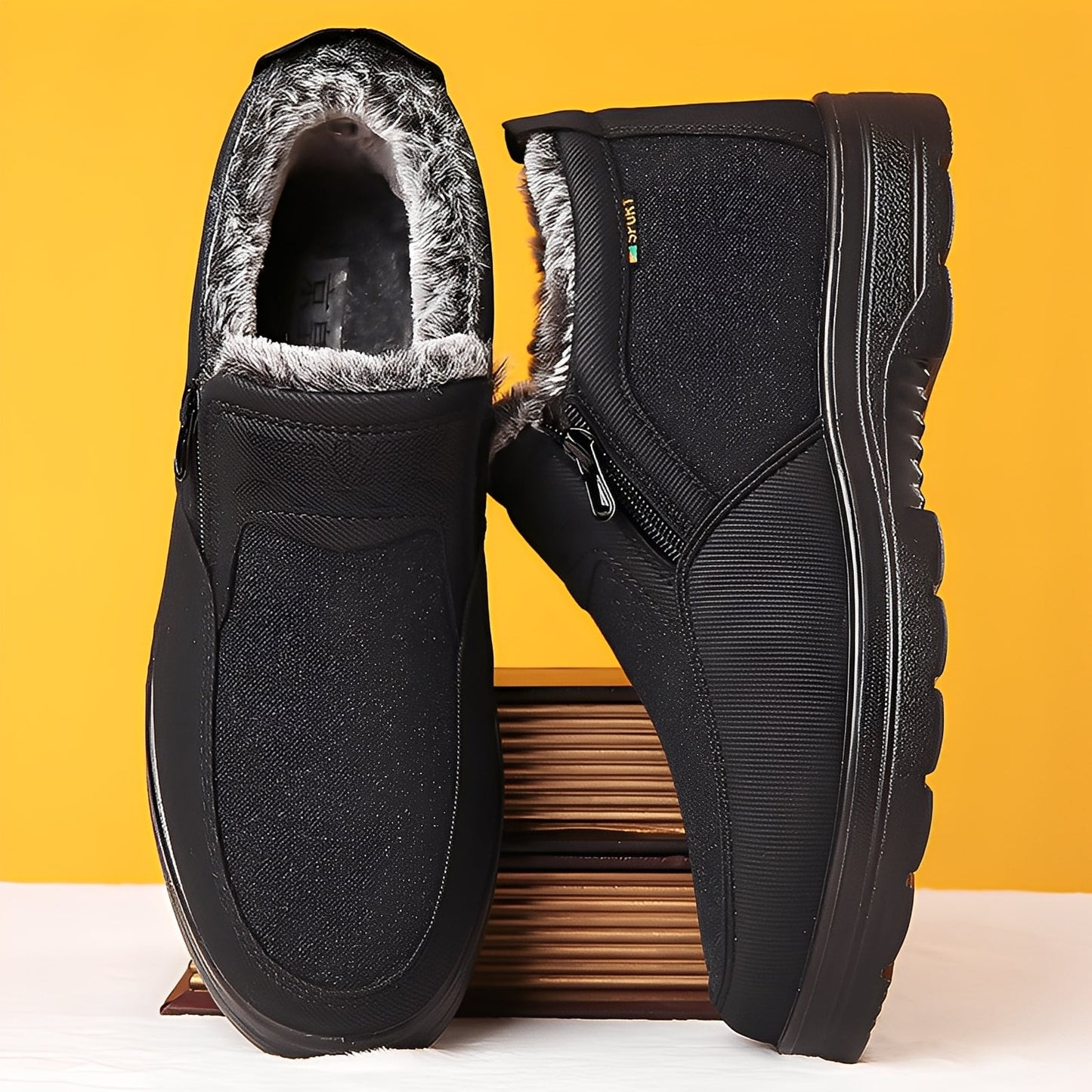 Konnor - Modische Winter-Herrenschuhe mit Fleecefutter