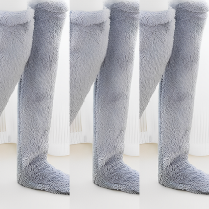 Camellia - Warme, kniehohe Wintersocken für Frauen