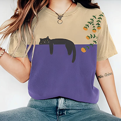 Alvina - Bequemes Damen-T-Shirt mit Motiv