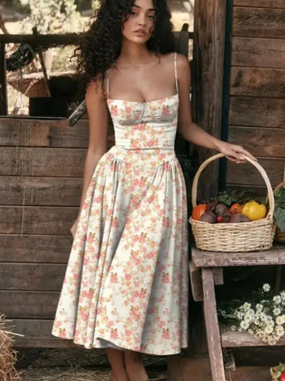Chloe – Sommerkleid mit V-Kragen für Damen