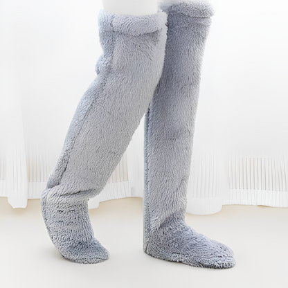 Camellia - Warme, kniehohe Wintersocken für Frauen