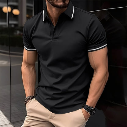 Mervyn - Bequemes, kurzärmeliges Herren-Sport-Poloshirt