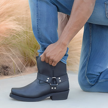 Elsdon - Traditionelle kurze Lederstiefel für Männer