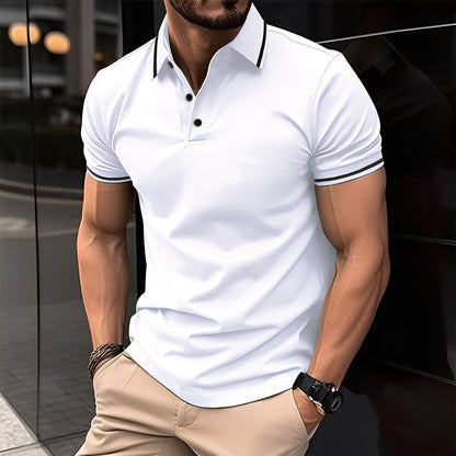 Mervyn - Bequemes, kurzärmeliges Herren-Sport-Poloshirt