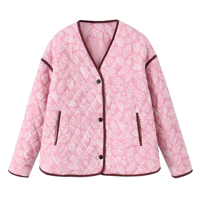 Katelyn - Gemütliche Patchwork-Winterjacke für Damen