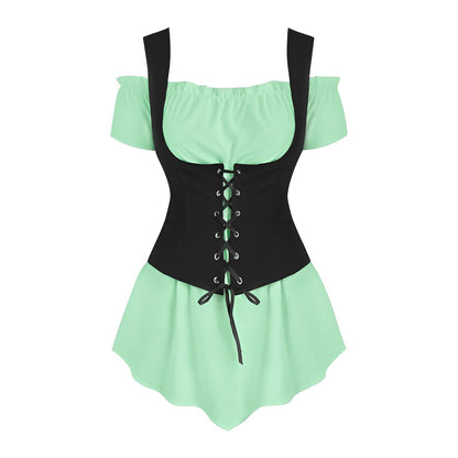 Danica - Frauen-Outfit mit Schnürung fürs Oktoberfest