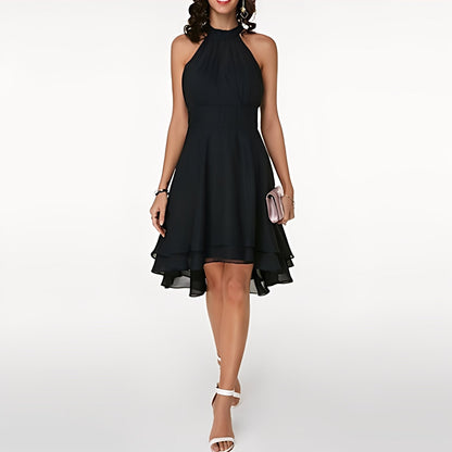 Melissa - Damen Chiffonkleid mit schönen Rüschen