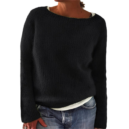 Angelia - Bequemer, warmer Damenpullover aus weichem Strick