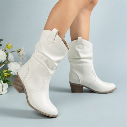 Mirabel - Damenleder-Cowboystiefel im klassischen Stil