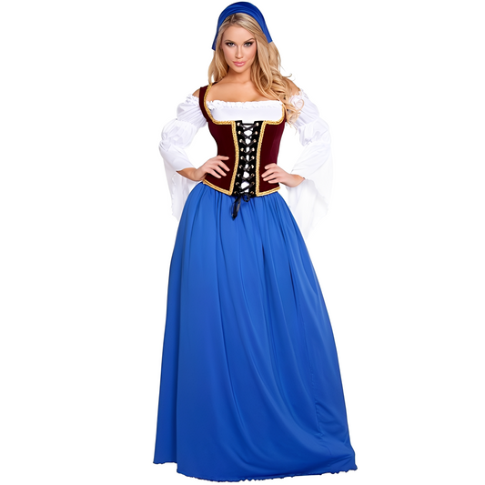 Katelynn - Langes Retro-Dirndl für Damen