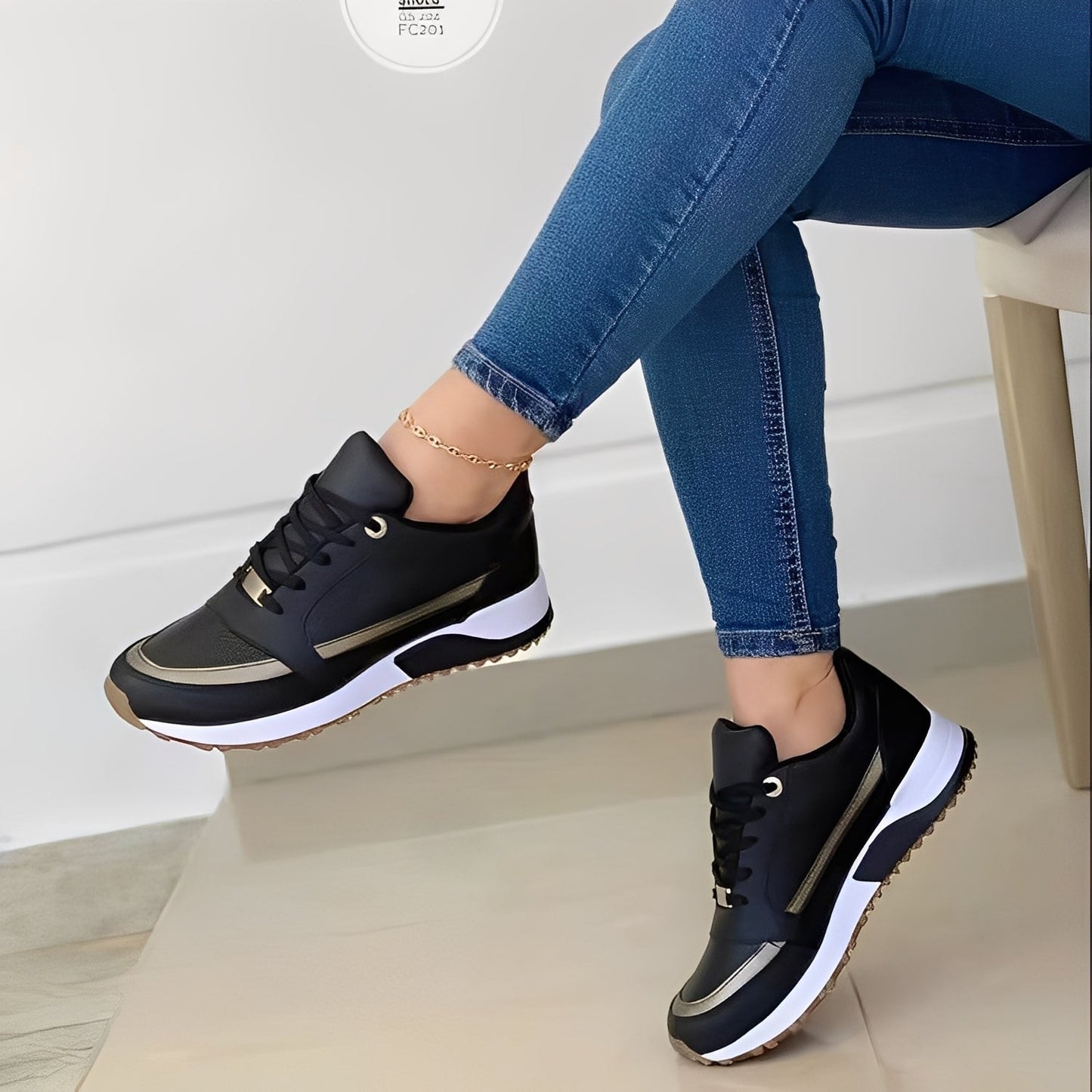 Xanthia - Moderne, flache Damensneaker
