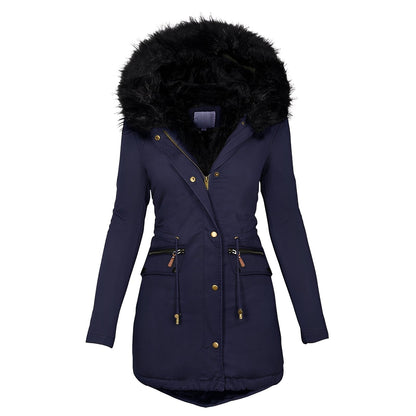 Camilla - Elegante, warme Jacke für Frauen mit Fell