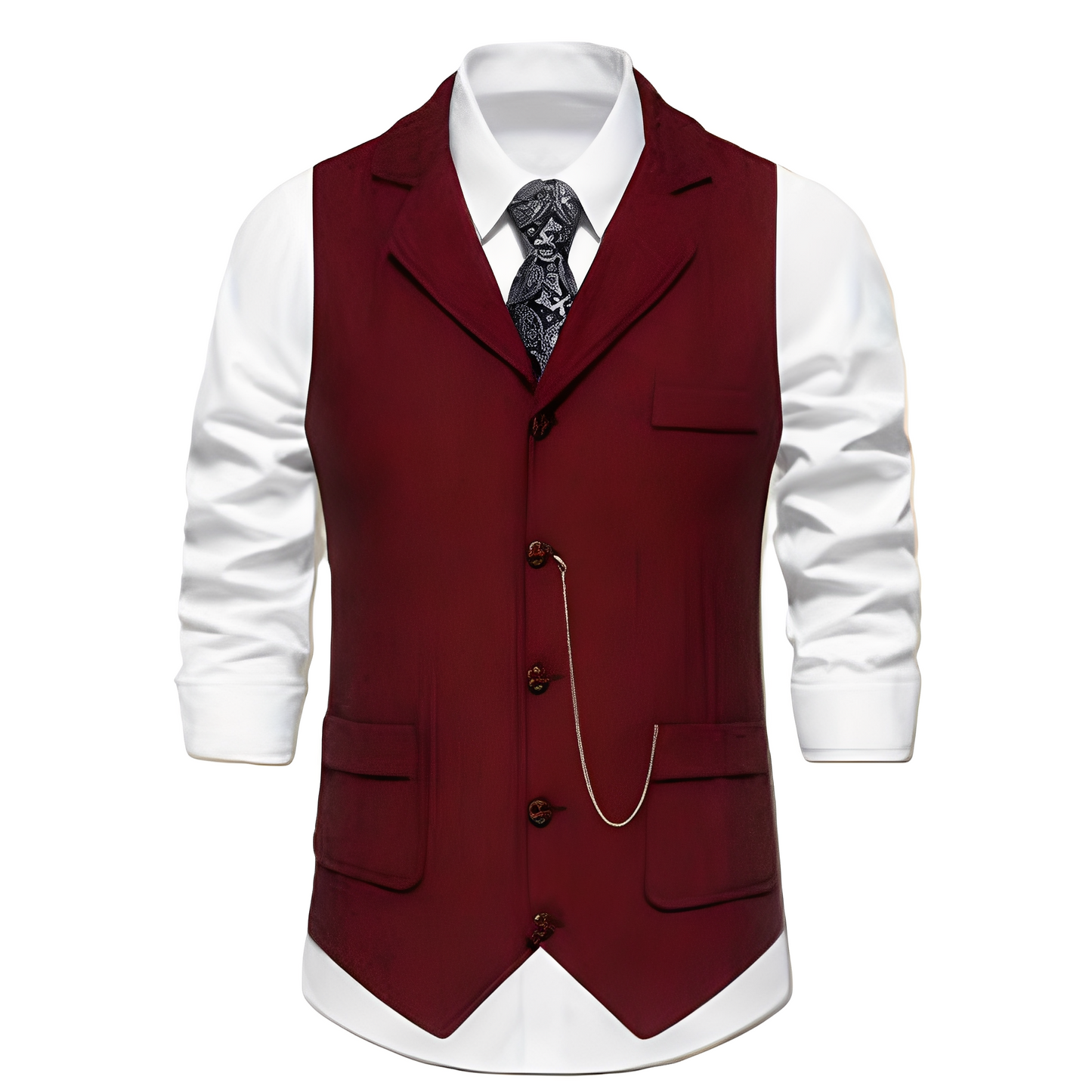 Luther - Traditionelle Herrenweste im Fischgrätenstil