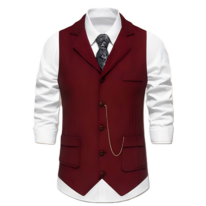 Luther - Traditionelle Herrenweste im Fischgrätenstil