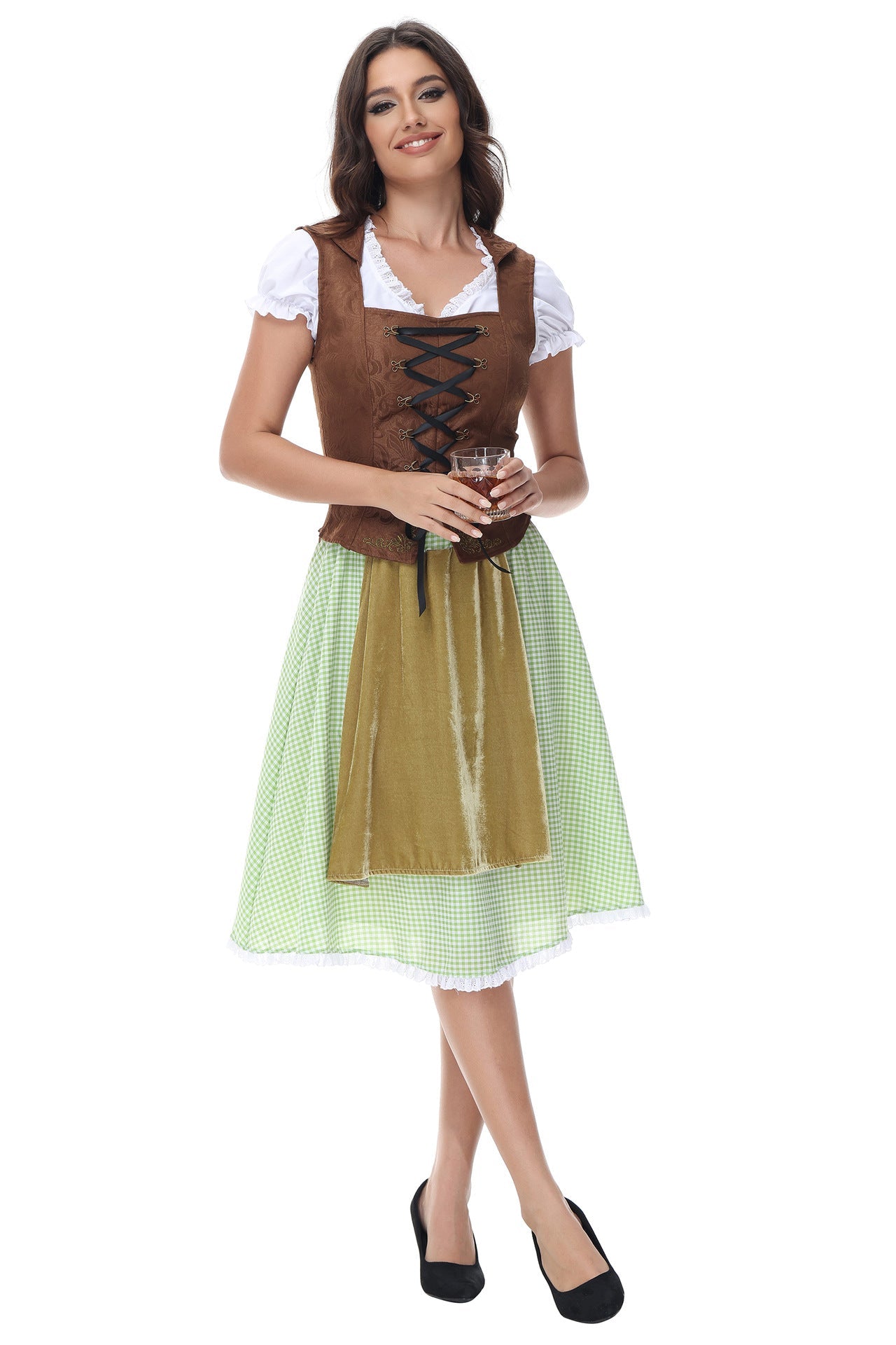 Stefani - Schickes Oktoberfestkleid mit Schnürung für Damen