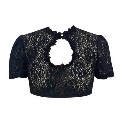 Selby - Damen-Oktoberfest-Bluse mit Spitze