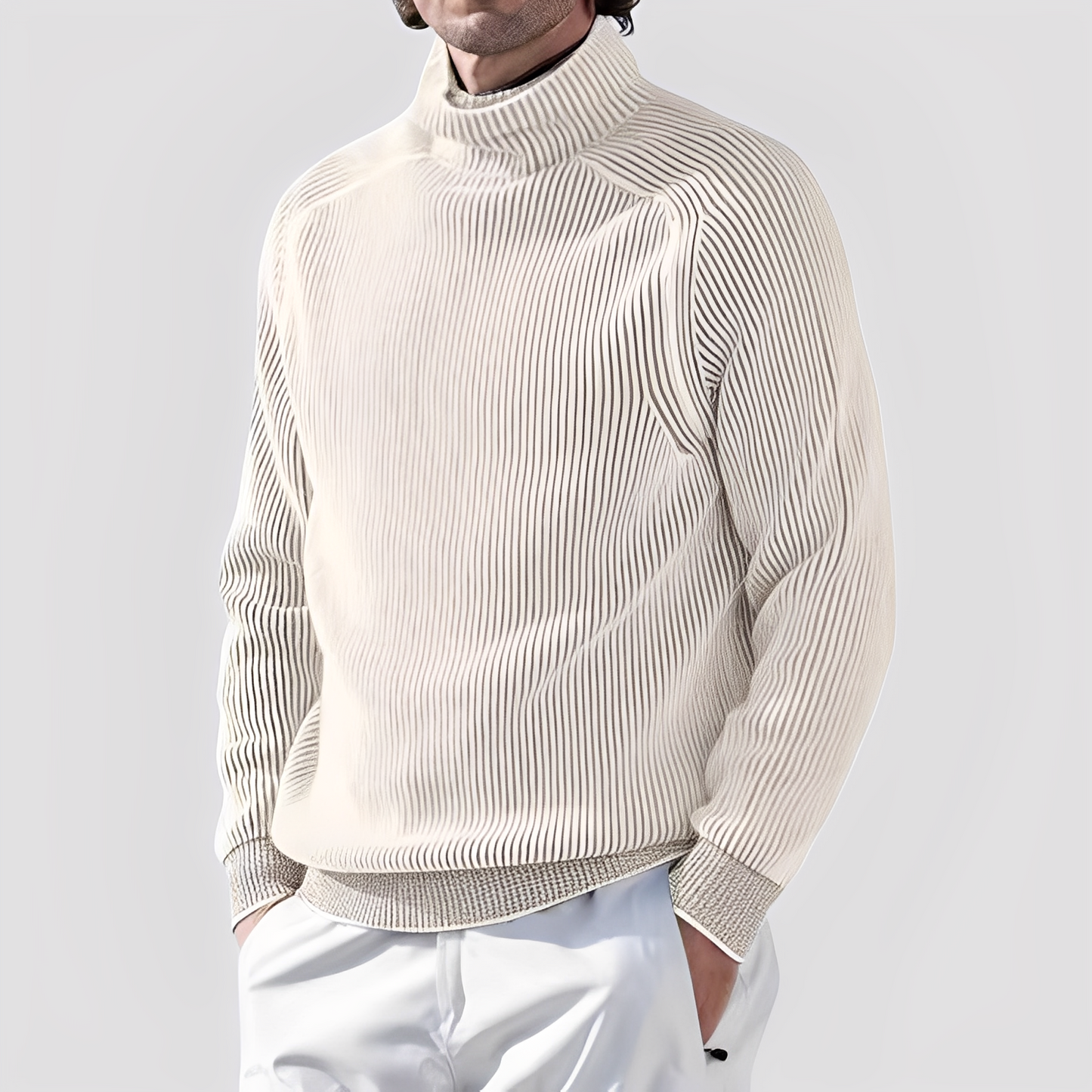 Chadwick - Stilvoller, warmer Rollkragenpullover für Herren aus Wolle