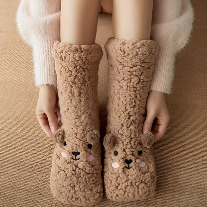 Caelie - Trendige, kuschelige, dicke Fleece-Socken für Damen