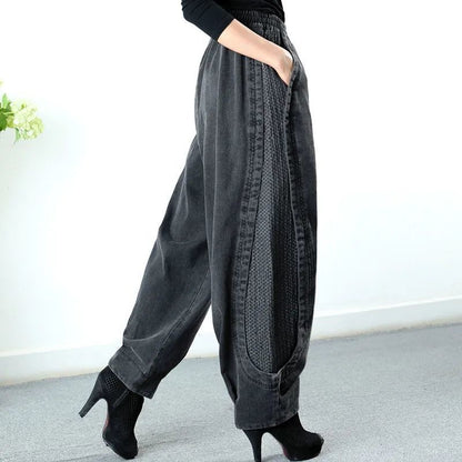 Tawnee - Bequeme, weit geschnittene Patchwork-Haremshorts für Damen