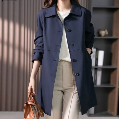 Elise – Kurzer Trenchcoat mit Knopf
