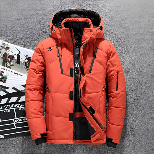 Damian - Modische Herren-Kapuzenjacke mit vielen Taschen