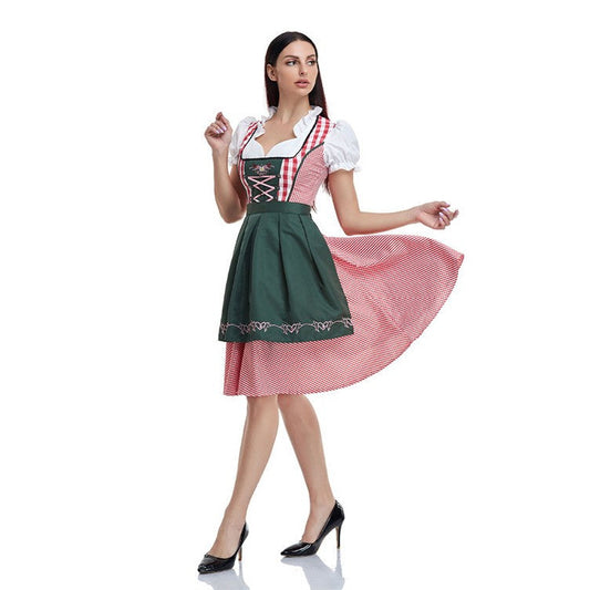 Josepha - Traditionelles Damen Midi Dirndl Kleid für das Oktoberfest