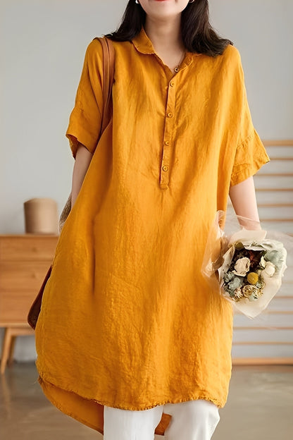 Krystina - Luftiges Leinenkleid für Damen