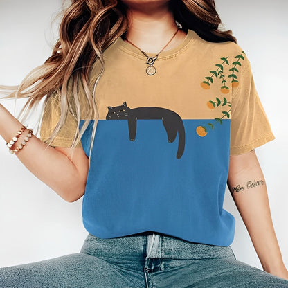 Alvina - Bequemes Damen-T-Shirt mit Motiv