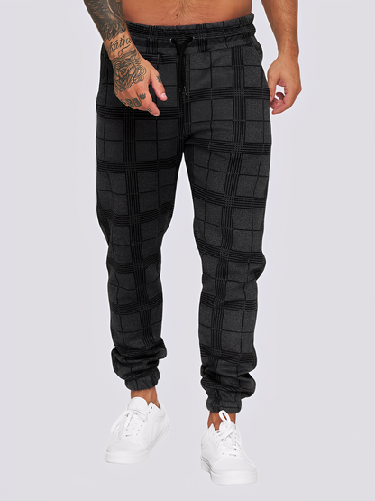 Jaeden - Stylische karierte Herrenhose
