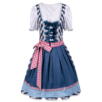 Rowina - Traditionell kariertes Oktoberfest-Dirndl für Frauen