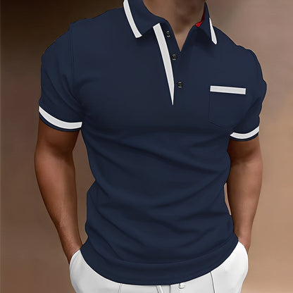 Alijah - Elegantes, schmales Herren-Poloshirt