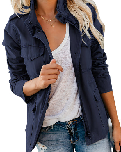 Rachyl - Komfortable Damen-Jeansjacke mit Reißverschluss