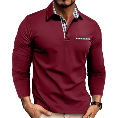 Rupert - Lässig Langarm-Poloshirt für Männer