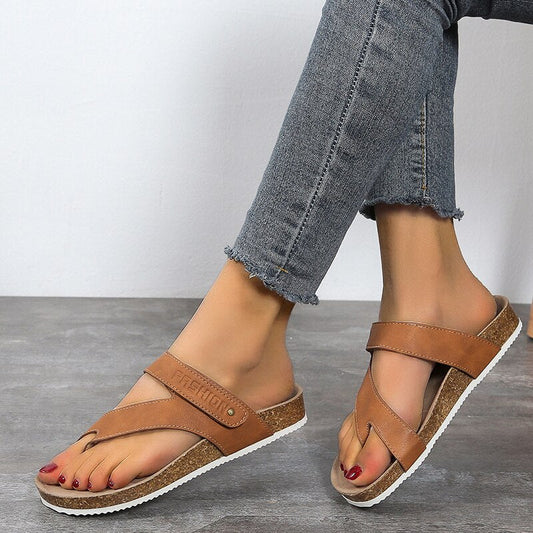 Archwave – Offene Korksandalen mit orthopädischer Sohle