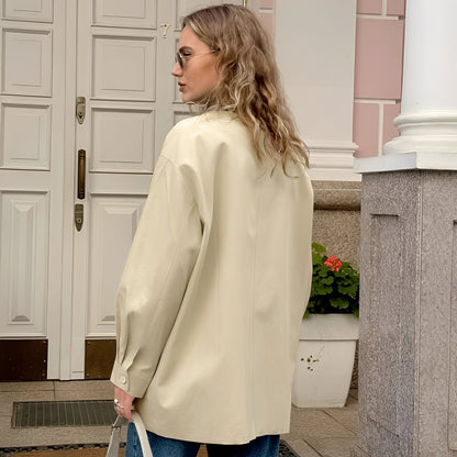 Eireen - Elegante, locker geschnittene Damenjacke mit Polokragen
