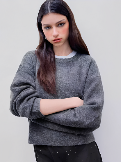 Luvenia - Bequemer, warmer Frauenpullover aus Polyester