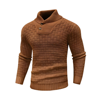 Branson - Bequemer Herrenpullover mit hohem Kragen