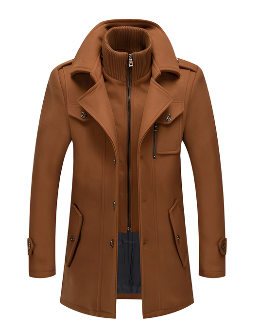 Gareth - Schicker zweilagiger Herren-Trenchcoat