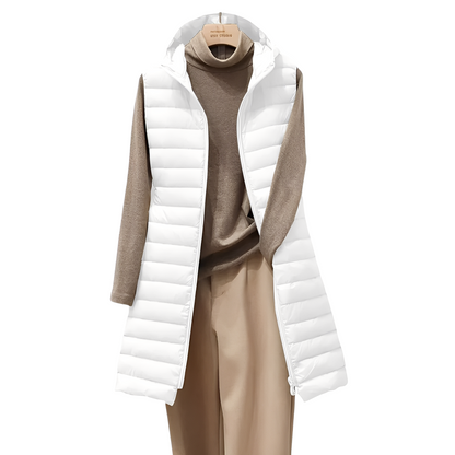 Joelle - Modische lange Stepp-Damenweste