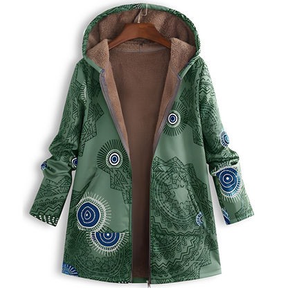 Olyvia - Damenjacke im Retro-Stil mit Muster
