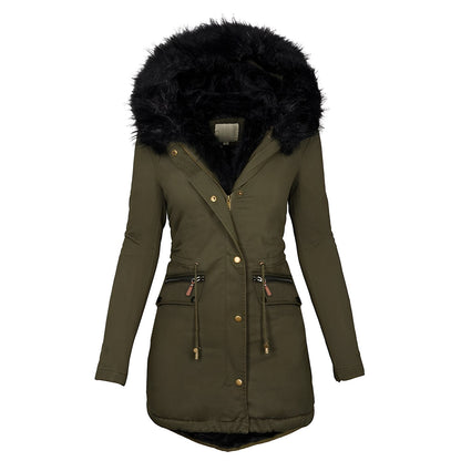 Camilla - Elegante, warme Jacke für Frauen mit Fell