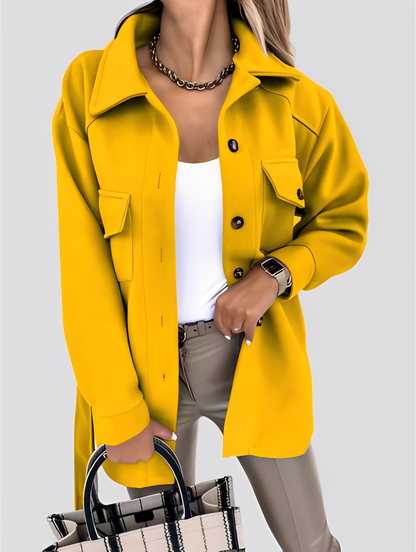 Tiffanie - Moderne, leichte Wolljacke für Damen mit Reverskragen