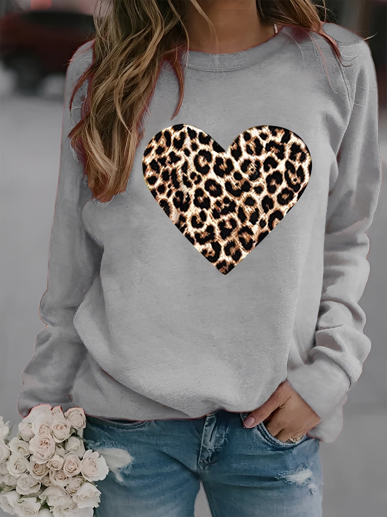 Daniella - Bequemer Damenpullover mit Herzdesign