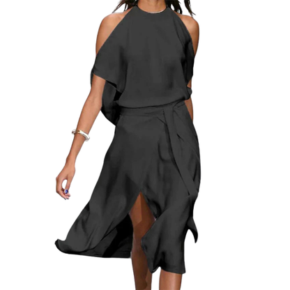 Alina – Sexy Elegantes Schmales Schlitzkleid