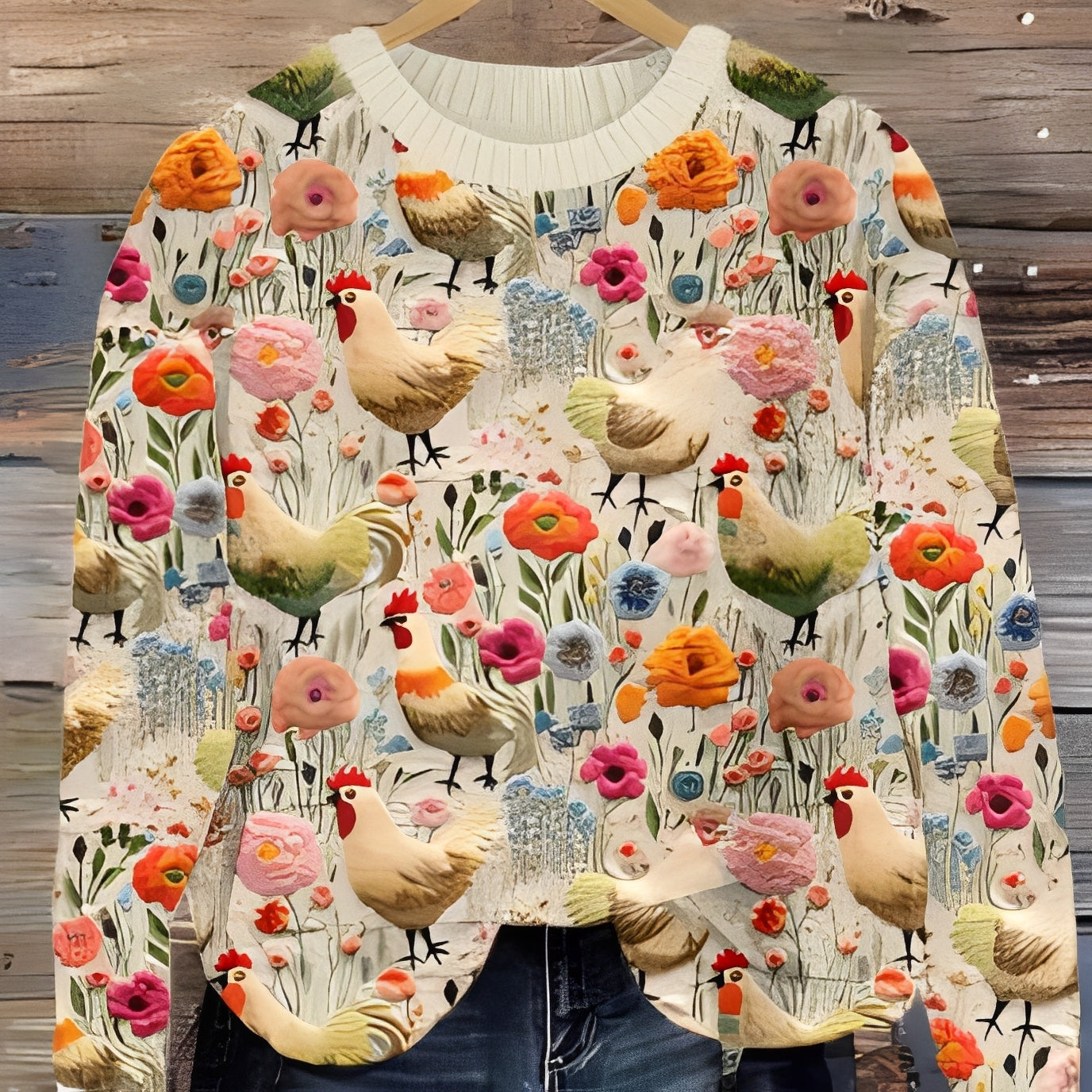 Eunice - Damenpullover aus Wolle im traditionellen Stil